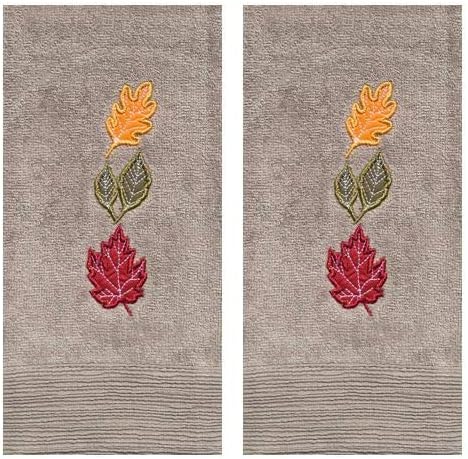 Autumn Leaves Fall Kitchen Hand Towels 16.5 x 26 Set of 2