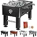 Tuniro Tischkicker Basic/Pro, vormontiert, BTFV Zertifiziert, 4 Dekorvarianten, schadstoffgeprüft, inkl. DVD + Bälle, Kicker-Tisch Tischfussball