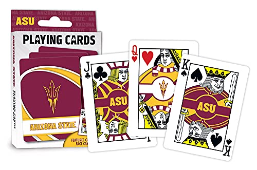 Image of MasterPieces Family Games - NCAA Arizona State Sun Devils Playing Cards - Officially Licensed Playing Card Deck for Adults, Kids, and Family 2.5 inch x 3.5 inch