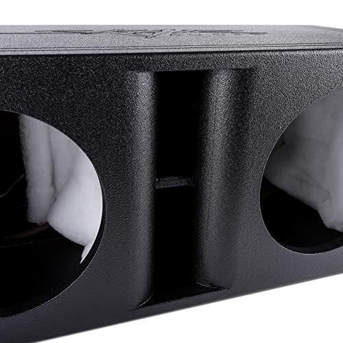 Image of Skar Audio AR2X10V Dual 10 inch Universal Fit Armor Coated Ported Subwoofer Box with Kerf Port