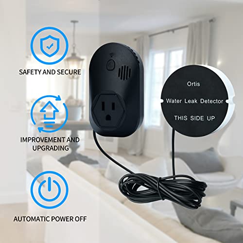 Water Alarm Leak Detector, Ortis Leak Detector Alarm, 95 DB, Prevent Serious Floods and Water Damage