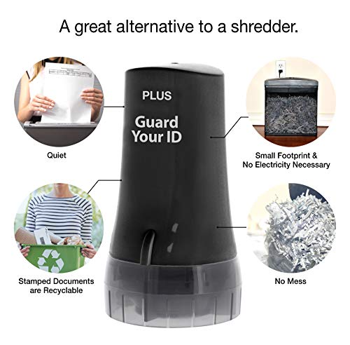 Image of Guard Your ID Advanced Security Roller 2.0 for Identity Theft Prevention Stamping Black