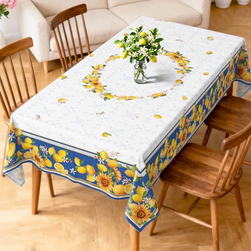 Nappe antitache et lavable pour protéger la table de salle à manger - 4