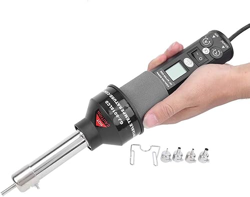 Miniatura 3 de Hilitand Pistola de aire caliente AC 110V Estación de soldadura industrial eléctrica digital termostato estación de retrabajo de aire caliente