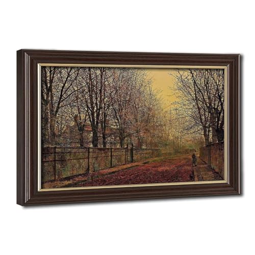 Toile lueur dorée de l'automne Grimshaw pour salon chaleureux 20cm