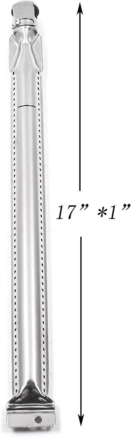 DcYourHome Grill Burners Replacement Straight Stainless Steel Burner Tubes for Grill Chef GR2039201-MM-00, Members Mark Gas Grill, 17 inch Pipe Burner for SAMS Club, Uniflame Grills (8 Pack Burner) : Patio, Lawn & Garden