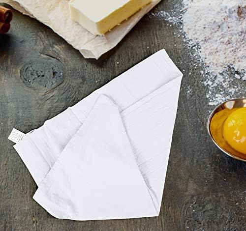 Utopia Kitchen White Flour Sack Towels [6 Pack - 28 x 28 Inch] 100% Cotton Tea Towels for Cleaning & Drying - Highly Absorbent Kitchen Dish Cloth