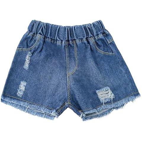 FEOYA Girls Baggy Denim Shorts with Pockets Cover