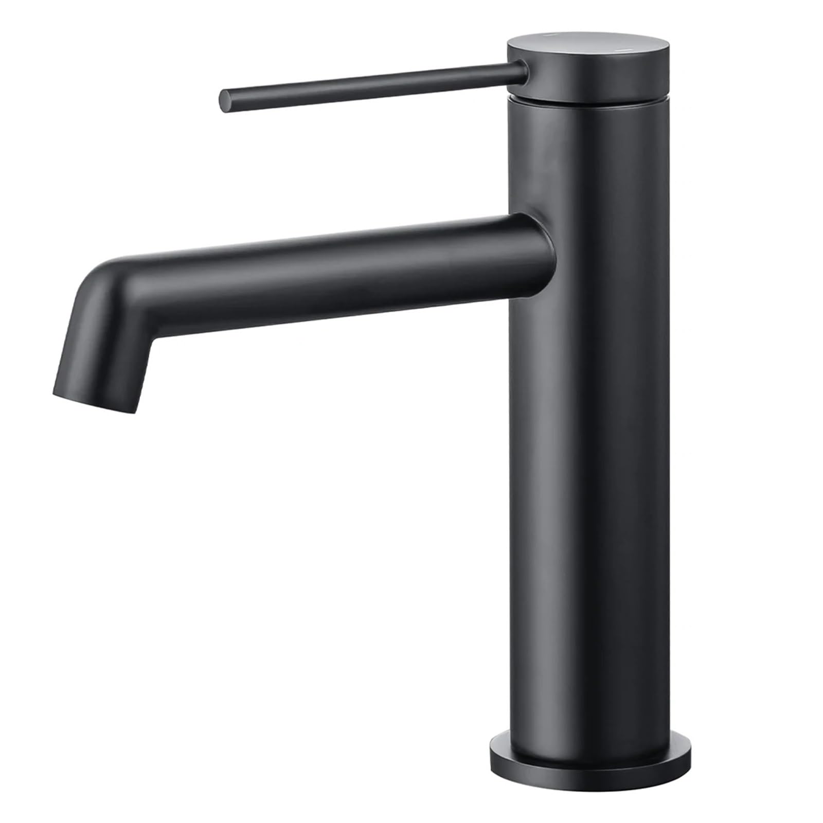 Grifo de lavabo negro monomando para sustituir griferías con fugas