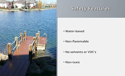 Liquid Rubber Cool Foot Deck Coating - Solar Protection Deck Paint, Non-Toxic Multi-Surface Decking Sealant, Easy To Apply, Neutral Beige, 5 Gallon #TOP6