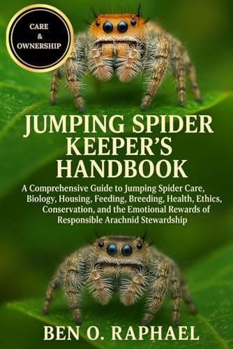 JUMPING SPIDER KEEPER'S HANDBOOK: A Comprehensive Guide to Jumping Spider Care, Biology, Housing,...
