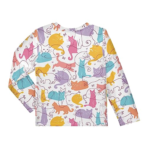 Image of CaTaKu Boys Swim Shirt Long Sleeve Rash Guard for Boys Toddler Rashguard Water Sun Shirt UPF+ 50 Swimwear