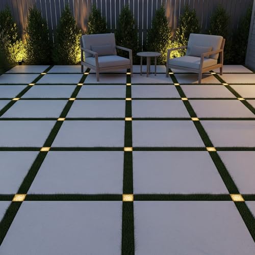 Image of LEONLITE 4-Pack Paver Light 4x4 Inch 5CCT Brick Lighting for Pavers