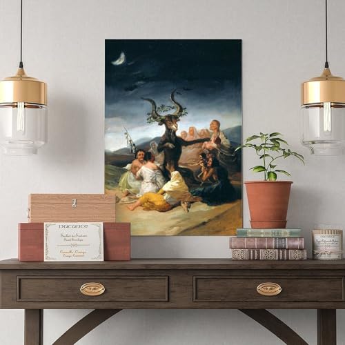 Witches of Sabbath Goya poster sur toile idée cadeau esthétique