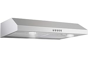 SNDOAS Under Cabinet Range Hood 30 Inch Stainless Steel Brushed Ducted Range...