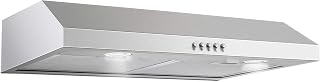 SNDOAS Under Cabinet Range Hood,30 inch Ductless Range Hood Alterable to Ducted,Stainless Steel Kitchen Exhaust Hood with 700CFM, 3-Speed Fan,Stove Vent and Oven Hood with Button Control