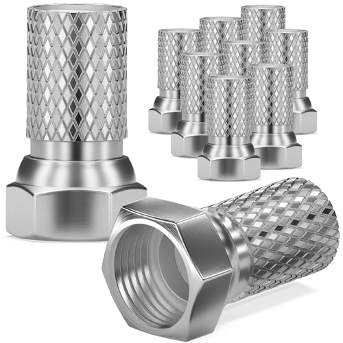 HB-DIGITAL - Connettore F da 7 mm di larghezza per cavo antenna coassiale, cavo satellitare, impianti BK