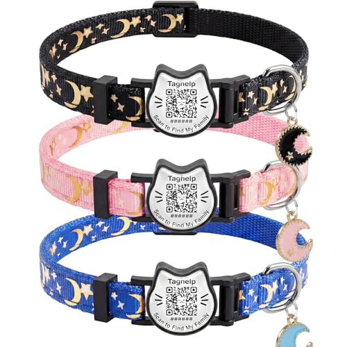 Collier de sécurité pour chat anti-perte avec code QR et bande phosphorescente - 9