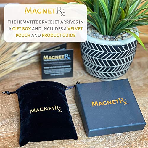 Magnetrx® Magnetic Hematite Bracelet – Max Strength Magnetic Stones – Beaded Magnetic Bracelets For Men And Women (Double Strength 8Mm) #TOP5