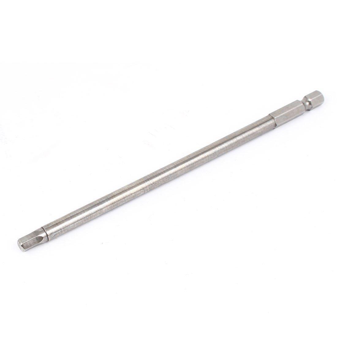 Uxcell Silver/Gray Sourcingmap 150Mm Long 1/4" Hex Shank 5Mm Hexagonal Tip Magnetic Hexagon Screwdriver Bit