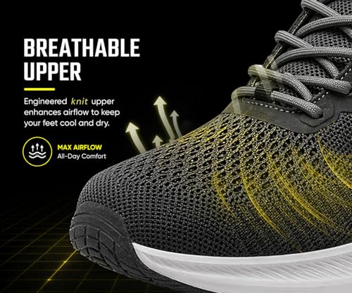 Image of Kraasa Men's Running Shoes | Breathable Mesh Upper | Lightweight Phylon Sole | Cushioned EVA Insole | Comfortable Sports & Casual Sneakers for Gym, Walking & Daily Use