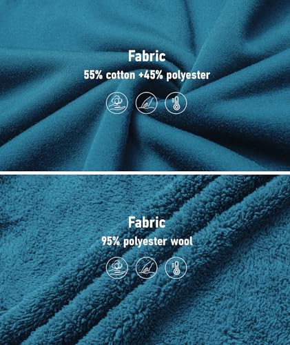 Image of SCODI Hoodies for Men Heavyweight Fleece Sweatshirt - Full Zip Up Thick Sherpa Lined Hooded Sweatshirts