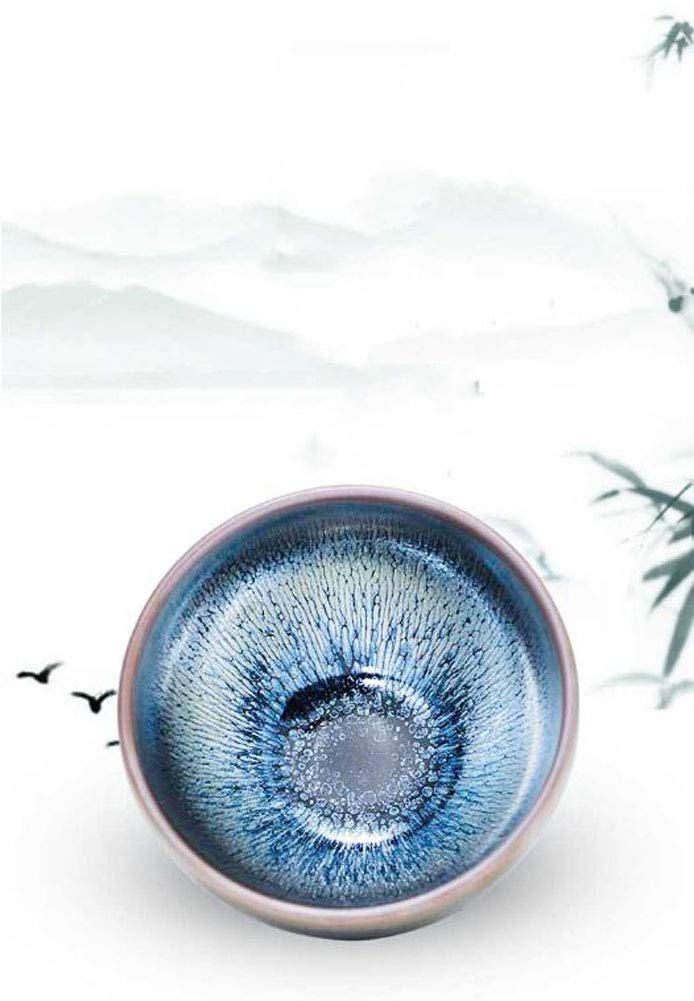 TONGTONG One Featured JianZhan Raw Ore Tenmoku Colorful Wide Mouth Tea Cups Handmade Ceramic kung fu Tea Cup - NO.47