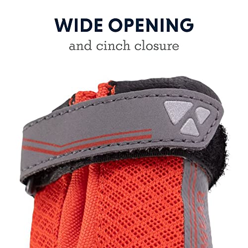 Ruffwear, Grip Trex Dog Boots, Outdoor Booties With Rubber Soles For Hiking And Running, Red Sumac, 2.50" #TOP2