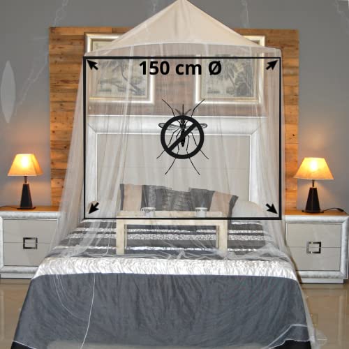 Zanzariera per il letto king Bangla Bianco 150 x