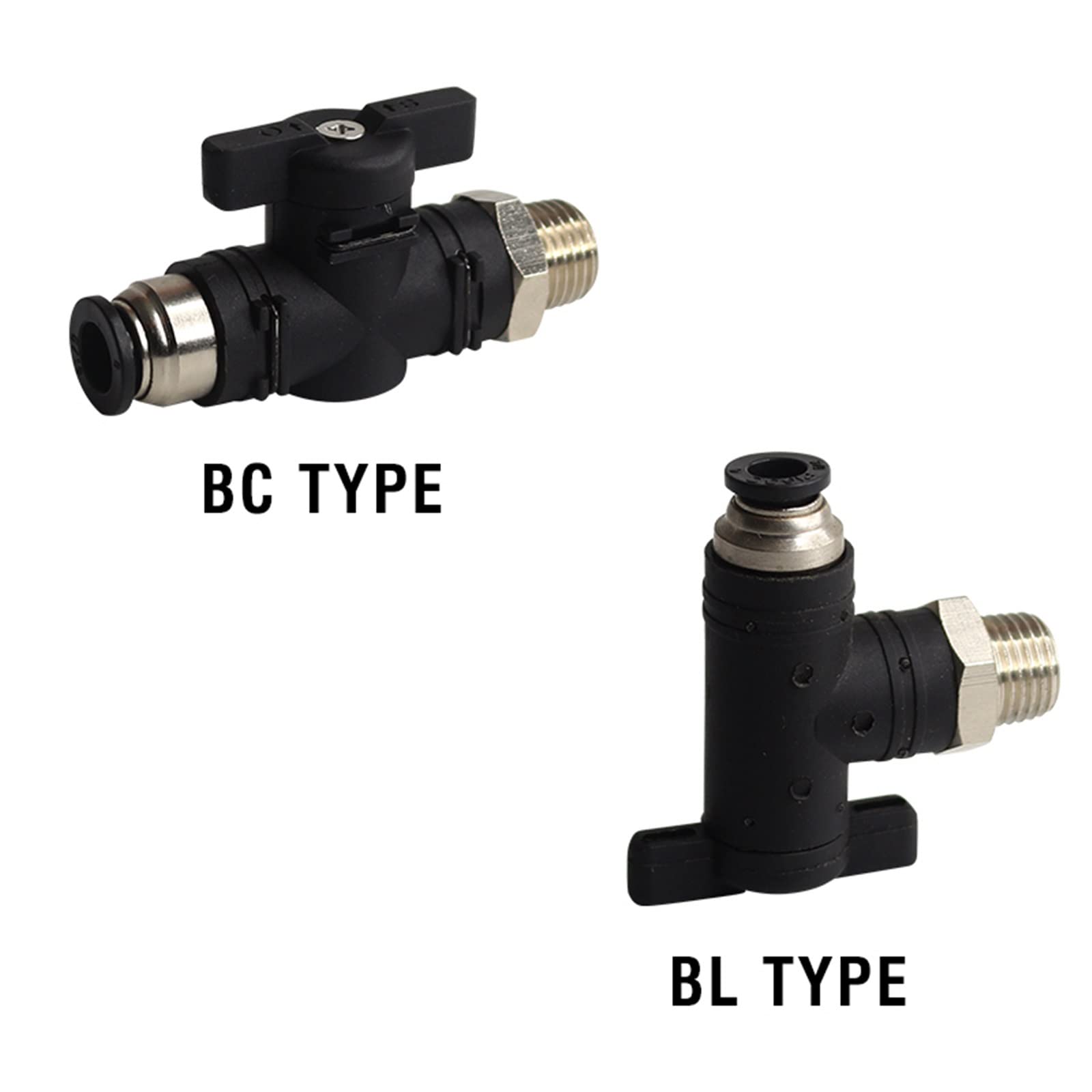 Ręczny zawór odcinający Złączki pneumatyczne Szybkozłączka do węży 4 6 8 10 mm M5 1/8 1/4 1 sztuka(10-02 10 mm rura)