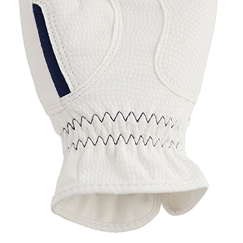 DUNLOP(ダンロップ) ゴルフグローブ XXIO ゴルフグローブ 両手用 レディース GGG-X011WW 両手 ホワイト/ネイビー 20cm 5枚目