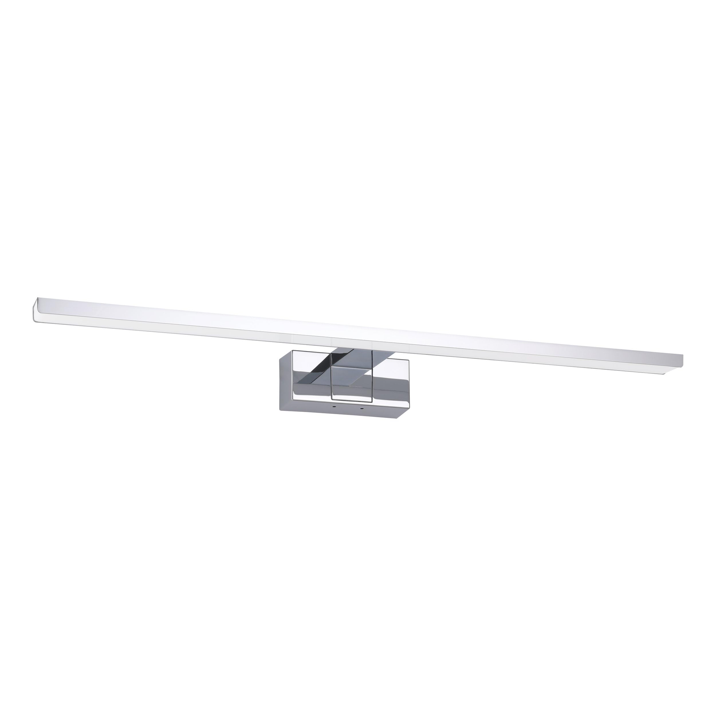 Eglo LED lámpara espejo Conettilla, luz baño | iluminación espejo aluminio cromado y plástico blanco, foco cálida-fría, IP44, largo 60 cm