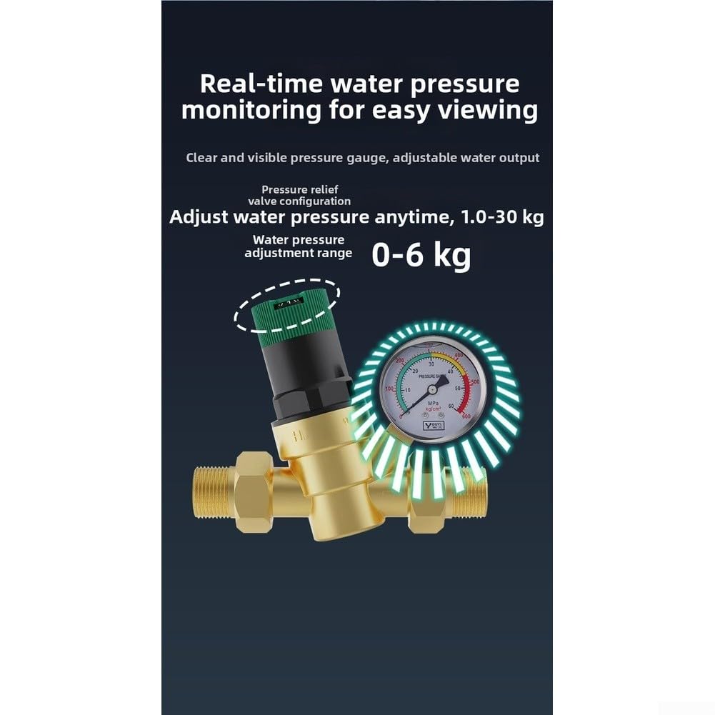 Druckminderer Wasser Korrosionsbeständig Kupfer Robust(1/2)