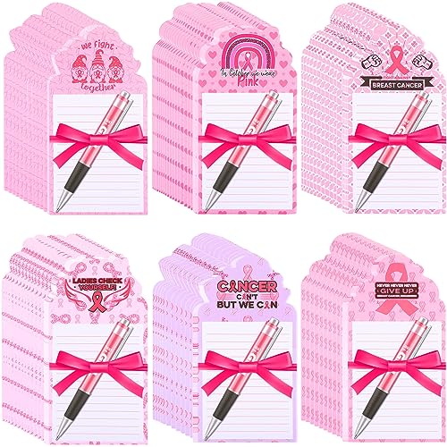Stylos cancer du sein et post-it roses à forte adhérence pour l'organisation
