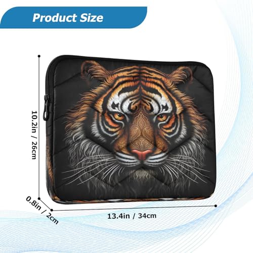 Funda Vintage Tiger Negra para Portátil 13-14 Pulgadas miniatura 3