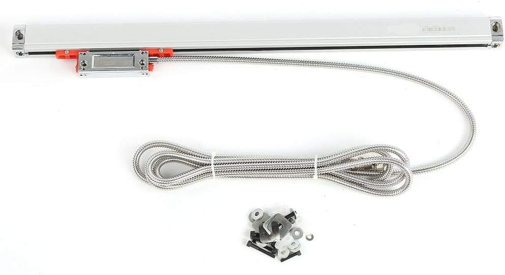 U5GAAALPPQ9 Lathe Tool Linear Glass Scale 370mm/420mm/470mm High Accuracy Stable Optical Measuring Ruler Tool Linear Encoder Glass Scale Compatible with Househlod Worker Professionals(420mm)