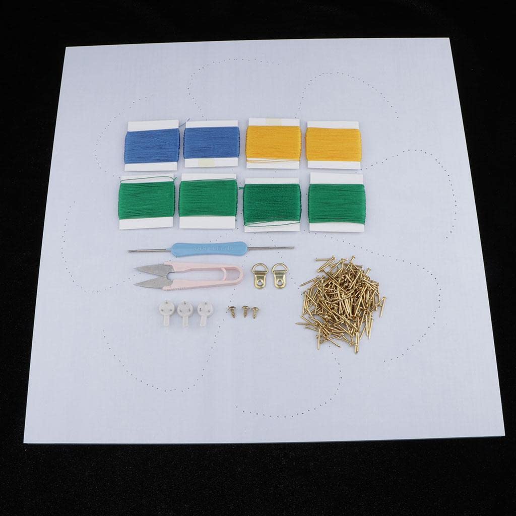 Ysyqkn Kit de Manualidades con Hilo, Pasatiempos Creativos, Clavos, Hilo, Kit de Bordado, Kit de Manualidades Hecho a Mano para Niños Y Adultos, Decoración D