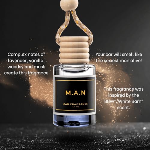 Image of M.A.N Car Hanging Diffuser, Your Car will Smell Like the Sexiest Man Alive! - 12ml, Hanging Air Freshener for Automobile and Home - Lasts up to 60 days - Luxury Perfume | A+ Scents