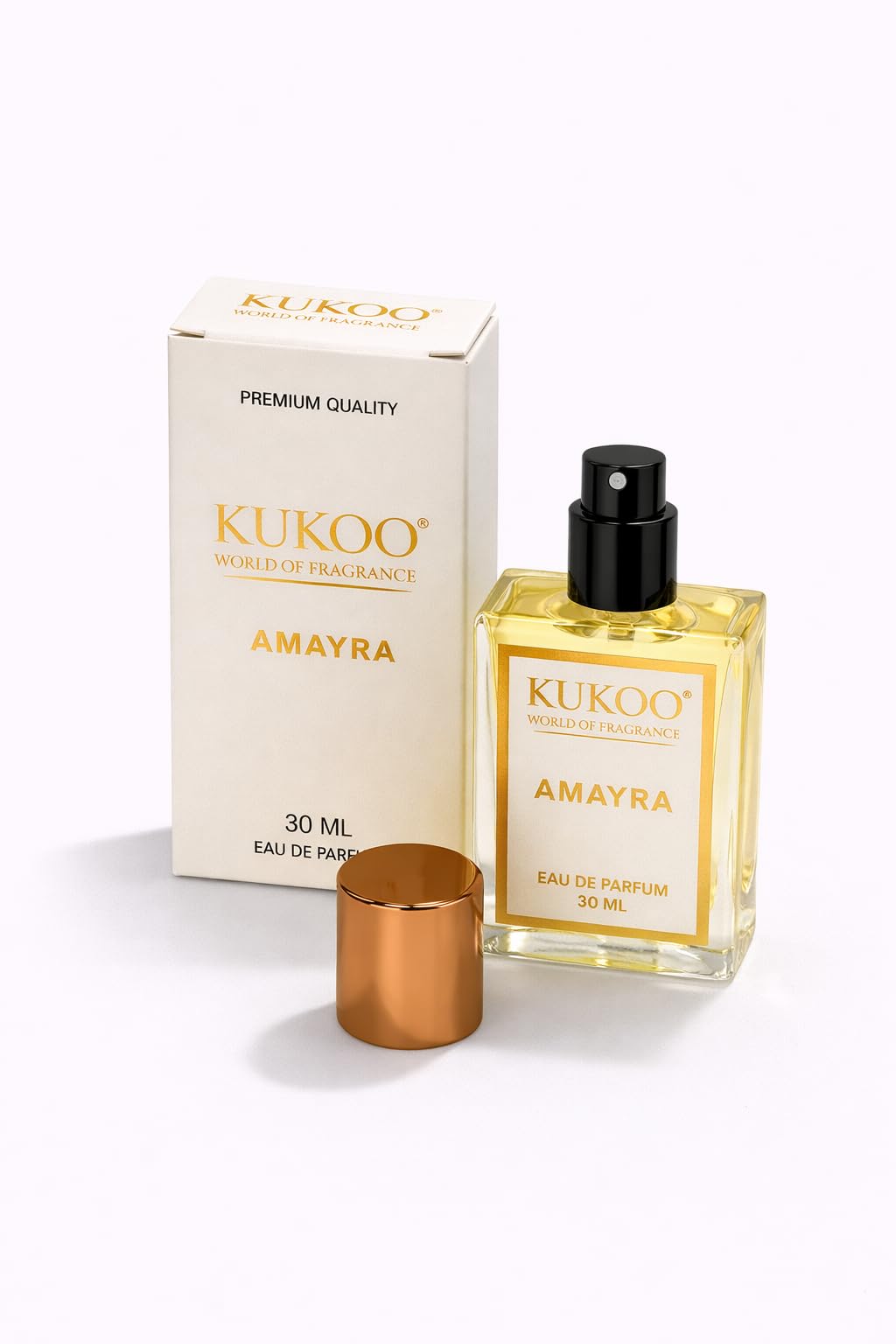 Kukoo India Luxury AMAYRA Perfume for Women | Long Lasting | Eau De Parfum | Black XF Woman Fragrance | Strong Smell | Premium Scent | Ideal Gift for Women (30ML) 1