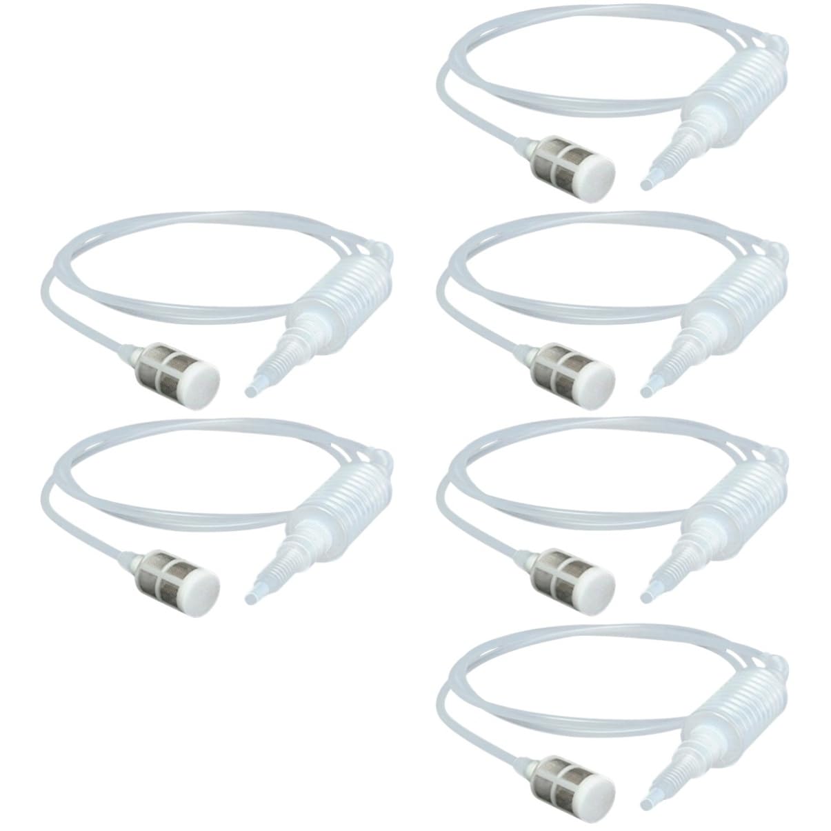 CIYODO 3sets Siphon Tube Hose for Wine Making Beer Transfer Siphon Soft Reusable Filter Tube 2pcs*3