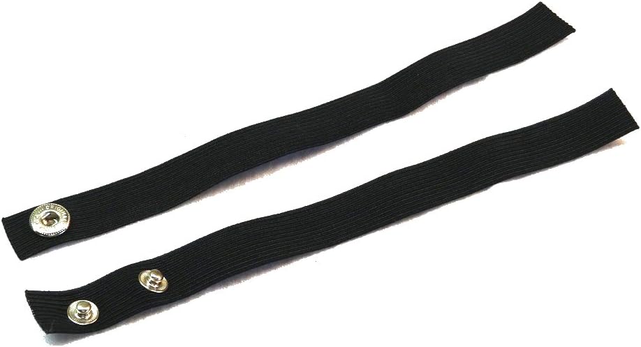 Cosplay Mask Helmet Elastic Straps with Snaps Black