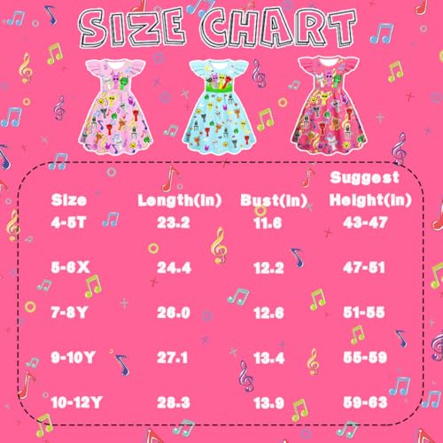 Kids Girls Dress Gown Toddlers Casual Playwear Merch Clothes 5-12 Years3