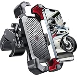 Joyroom Motorcycle Phone Mount, [1s Auto Lock][100mph Military Anti-Shake] Bike Phone Holder for Bicycle, [10s Quick Install] Handlebar Phone Mount, Compatible with iPhone, Samsung, All Cell Phone