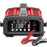 Yidoroye Chargeur Batterie Voitures 24V/12V 25A,Chargeur Batterie Moto Intelligent avec Fo...