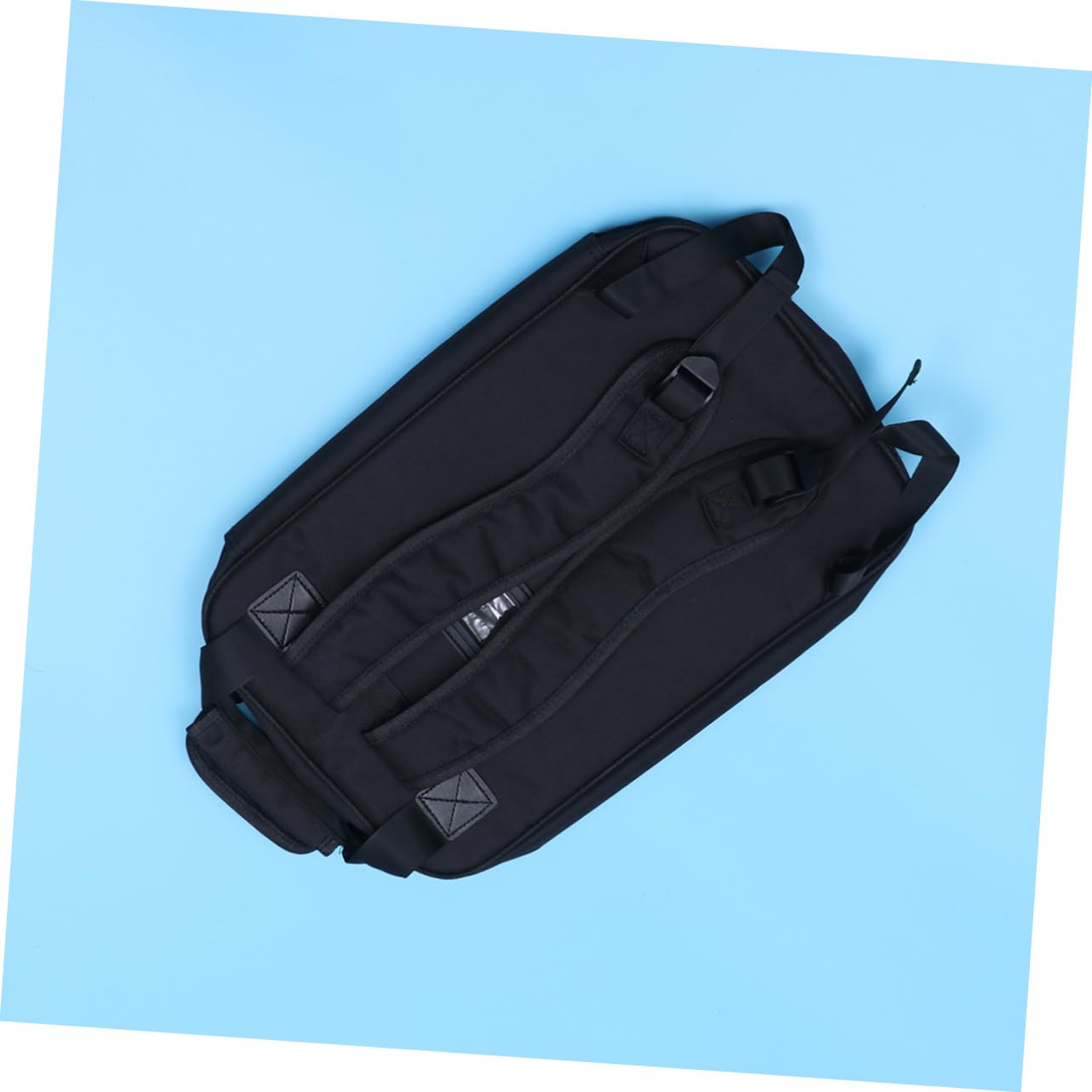 ifundom Custodia per Bacchette Batteria in Pvc Nero Doppio Gancio e Manico, Resistente e Comoda da Trasportare, per Prove e Concerti