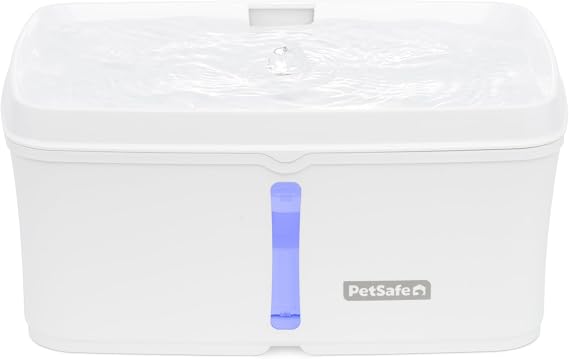 PetSafe Viva Pet Fountain for Cats and Dogs 4.1L/140 oz, Indoor Cat Water Fountain with Ultra Quiet Pump, Dishwasher Safe, Easy to Clean, Water Filters Included