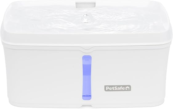 PetSafe Viva Pet Fountain for Cats and Dogs 4.1L/140 oz, Indoor Cat Water Fountain with Ultra Quiet Pump, Dishwasher Safe, Easy to Clean, Water Filters Included
