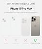 Minesk iPhone 15 Pro Max için MattCover Serisi Arkası Mat Polikarbonat Kenarları Silikon ve Köşeleri Güçlendirilmiş Kamera Korumalı ince Silikon Kılıf (Düz, 15 Pro Max)