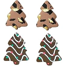Christmas Tree Earrings, Dangle Acrylic Colorful Christmas Earrings Cute Funny Dainty Earrings For Women
