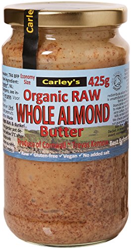 Image of Carley's Large Organic Raw Whole Almond Butter 425g